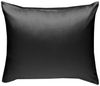 Bettwaesche-mit-Stil Mako-Satin / Baumwollsatin Bettwäsche uni / einfarbig schwarz Kissenbezug 40x40 cm Bild 4