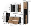 Badmöbel-Set Irma Anthrazit/Goldkraft Eiche 5 Teile Vicco Bild 2