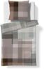 Fleuresse Mako-Satin Bettwäsche 240x220 Karo grau braun taupe 114569-07 Bild 2