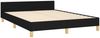Doppelbett mit Kopfteil Stoff Schwarz 140x200 cm [3125302] Bild 5