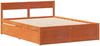 vidaXL Massivholzbett ohne Matratze Wachsbraun 150x200 cm Kiefernholz 3306380 Bild 5