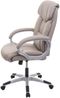 Mendler 'HWC-A71' Chefsessel, Stoff / Textil Wildleder-Optik taupegrau, max. 120 kg, FSC® Bild 2