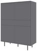 LeGer Home by Lena Gercke Highboard Essentials, Sideboard, Kommode, Anrichte, Schrank, Stauraumschrank, Breite: 111 cm, UV lackiert, Push-to-open-Funktion Bild 2