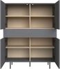 LeGer Home by Lena Gercke Highboard Essentials, Sideboard, Kommode, Anrichte, Schrank, Stauraumschrank, Breite: 111 cm, UV lackiert, Push-to-open-Funktion Bild 4