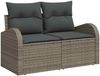 vidaXL Garten-Sofa-Set mit Kissen 11 pcs Grau 3349635 Bild 4