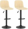 vidaXL Barhocker 2 Stk. Creme Samt [333990] Bild 2