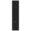 vidaXL Apothekerschrank Schwarz 40x41x174,5 cm Holzwerkstoff 3309646 Bild 5
