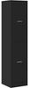 vidaXL Apothekerschrank Schwarz 40x41x174,5 cm Holzwerkstoff 3309646 Bild 4