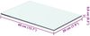 vidaXL Regalboden Glas Transparent 40x20 cm 243814 Bild 3