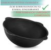 BIG-PAN Wok Authentischer usbekischer Kazan aus Gusseisen 12L mit Aluminium Deckel, Gusseisen (Namangan Dutch Oven Asia Wok Gusseisentopf, für Plov, Grill & Outdoor Küche), traditioneller Gusseisen Topf Bild 4