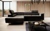 Designer Sofa Costa mit Schlaf - und Klappfunktion Dunkelbraun Links Bild 2
