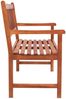 vidaXL Gartenbank mit Auflage 120 cm Massivholz Akazie 3063774 Bild 4