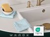ZOLLNER 5er Set Geschirrtücher Baumwolle in 46x70 cm - super saugstarke und robuste Küchentücher – waschbar bis 60°C – in Mint kariert - Gastronomiequalität - Oeko Tex® Zertifiziert Bild 4