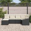 vidaXL Garten Essgruppe mit Kissen 6 pcs Schwarz und Creme 3355456 Bild 3