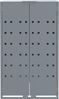 vidaXL Mülltonnenbox für 4 Tonnen Grau 276x79x117 cm Stahl 3279989 Bild 5