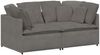 vidaXL Modulares Sofa mit Kissen Cordstoff Hellgrau 3321257 Bild 2
