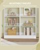 Bücherregal, 6-Tier Bücherschrank, Würfelregal, Modernes offenes Regal aus Holz, Aufbewahrungsregale und Präsentationsregale für Wohnzimmer, Home Office, Schlafzimmer, Weiß Bild 5
