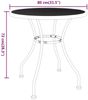 vidaXL Gartentisch Ø80x72 cm Streckmetall Anthrazit 317343 Bild 5