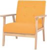 vidaXL Sofa-Set 2-tlg. Stoff Gelb 274916 Bild 4