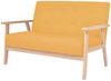vidaXL Sofa-Set 2-tlg. Stoff Gelb 274916 Bild 2