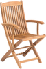 Set mit 2 Stühlen und Sitzkissen MAUI Akazienholz Cremeweiß Bild 5