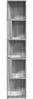 vidaXL Eckregal Grau Sonoma 33x33x164,5 cm Holzwerkstoff 816027 Bild 4