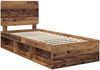 vidaXL Bettrahmen Altholz 90 x 200 cm Massives Kiefernholz 3412540 Bild 4