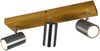 LED Deckenstrahler Silber mit Holz 3-flammig, Breite 44cm Bild 2