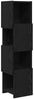 vidaXL Eckschrank Schwarz Eichen-Optik 25,5x25x102cm Holzwerkstoff 889806 Bild 2