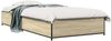 vidaXL Bettrahmen Sonoma-Eiche 80 x 200 cm Holzwerkstoff 8009137 Bild 2