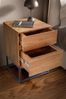 Nachttisch Sheesham Massivholz Metall 40 x 38 x 60 cm Nachtschrank Boxspringbett, Design Nachtkonsole mit 2 Schubladen, Nachtkommode Industrial mit Stauraum Bild 5