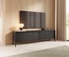 Selsey 'Falsetto' TV-Lowboard, beige mit geriffelter Front, ca. 53 x 187 x 39 cm Bild 3