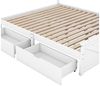REDOM Funktionsbett 160x200cm Einfaches Holzpritschenbett mit vier Schubladen, Ohne Matratze Bild 3