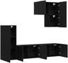 vidaXL TV-Wandmöbel 5 pcs Schwarz Eichen-Optik Holzwerkstoff 3402769 Bild 5