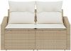 vidaXL Garten-Sofa mit Kissen 123 x 62 x 69 cm Poly-Rattan 42006786 Bild 5