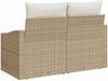 vidaXL Garten-Sofa mit Kissen 123 x 62 x 69 cm Poly-Rattan 42006786 Bild 4