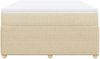 vidaXL Boxspringbett mit Matratze Creme 160x200 cm Stoff 3285586 Bild 4