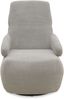 DOMO. collection Sessel 700015, Polstersessel, gepolsterte Rückenlehne, Rückenfunktion, Drehfunktion, Wippfunktion, Cocktailsessel, Loungesessel, 68 x 88 x 67 (BxTxH), grau Bild 4