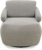 DOMO. collection Sessel 700015, Polstersessel, gepolsterte Rückenlehne, Rückenfunktion, Drehfunktion, Wippfunktion, Cocktailsessel, Loungesessel, 68 x 88 x 67 (BxTxH), grau Bild 2