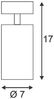 SLV ASTO TUBE I Deckenleuchte, weiss, 1xGU10, max. 75W - Wand- und Deckenleuchten Bild 2