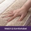 TUWENA Badematte Badematte rutschfest, Weich Badezimmerteppich Saugfähige Badteppich, Waschbar Badvorleger, Türmatte für Badezimmer, Dusche, Badewannen Bild 3