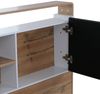 King Size Bett HWC-P43, Doppelbett Bettgestell mit Lattenrost, MDF 180x200cm ~ Wotan-Eiche-Optik, weiß Bild 5