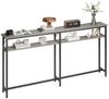 GarveeMore Konsolentisch Konsolentisch Schmal,2 Etagen Konsolentisch mit Stauraum Extra Bild 1