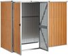 vidaXL Gerätehaus Braun 225x89x161 cm Verzinkter Stahl 316216 Bild 4