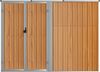 vidaXL Gerätehaus Braun 225x89x161 cm Verzinkter Stahl 316216 Bild 3