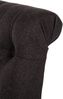 CLP 2er Set Esszimmerstühle Lisburn Mit Lehne im Chesterfield Design,schwarz Stoff Bild 3