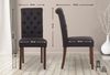 CLP 2er Set Esszimmerstühle Lisburn Mit Lehne im Chesterfield Design,schwarz Stoff Bild 2