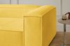 KAWOLA Sofa CARMO Ecksofa Stoff gelb mit Hocker Recamiere links 68 x 191 x 306 cm Bild 2