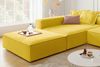 KAWOLA Sofa CARMO Ecksofa Stoff gelb mit Hocker Recamiere links 68 x 191 x 306 cm Bild 4