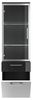 Badezimmer Hochschrank Rima weiß Anthrazit Hochglanz 40x135 cm Bild 5